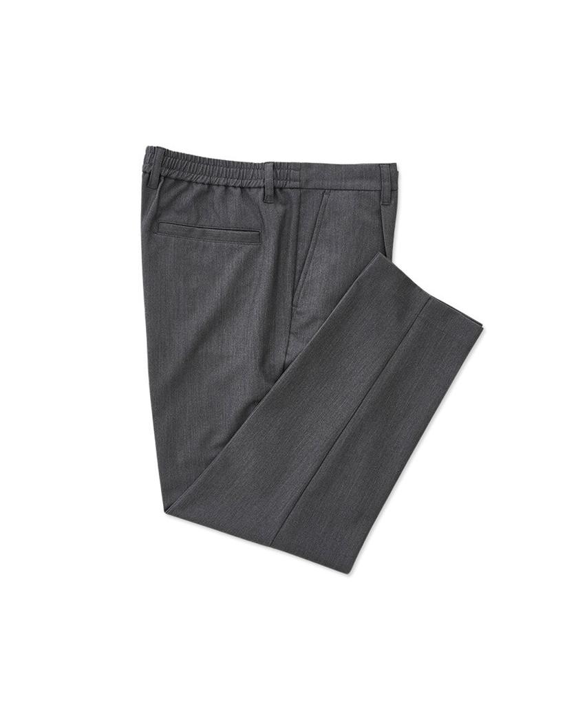 STCO Codigallery Comfort One-Pleat Slacks Charcoal Gray (Tapered Fit)_Cpauz02Bsc
