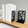 Подставки для книг Настольные держатели для фотоальбомов для демонстрации книг Металлическая подставка для книг, Сквозной дизайн Закладки для книг Книжные полки