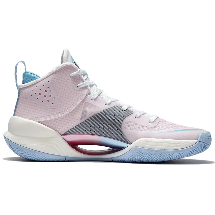 Li-Ning Ultra Light Series Fabric Synthetic Leather TPU Shock Absorption Non-Slip Wear-Resistant Breathable Support Mid-Top Basketball Shoes ABAT115-1