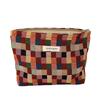 with Zipper Makeup Bag Color Plaid Key Case Portable Cosmetic Pouch  for Women Girls