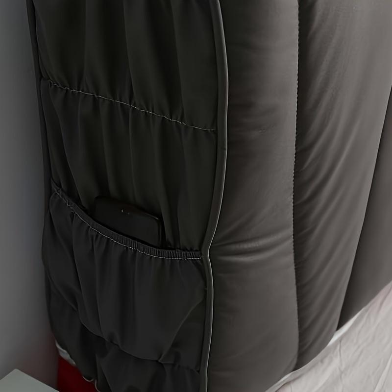 Luxury All-inclusive Thicken Quilted Headboard Cover Technology Cloth Bed Head Cover Solid Color Dust Protector Cover Easily Clean Headboard Cover