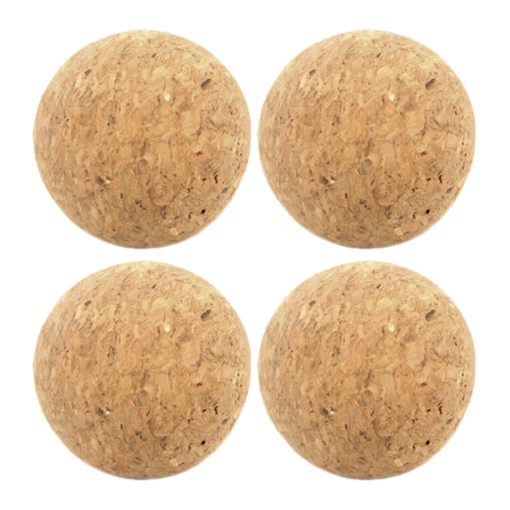 4Pcs Cork Ball for Table Soccer Foosball Replacement Cork Foosball Set Wood Cork Ball 36mm Foosball Ball Table Football