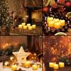 QBeau LED Candle Lights, Warm Light with Flickering Flame, Flickering Tealights, Flameless, Safe, Energy-Saving, Long-Lasting, Convenient, Stylish,
