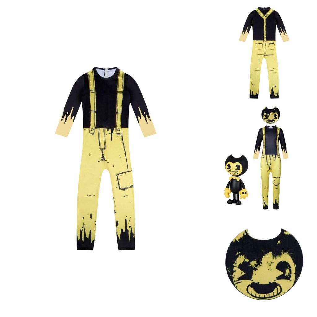 Детский костюм Bendy And The Ink Machine Хэллоуин Косплей Комбинезон Маска Набор Для Детей