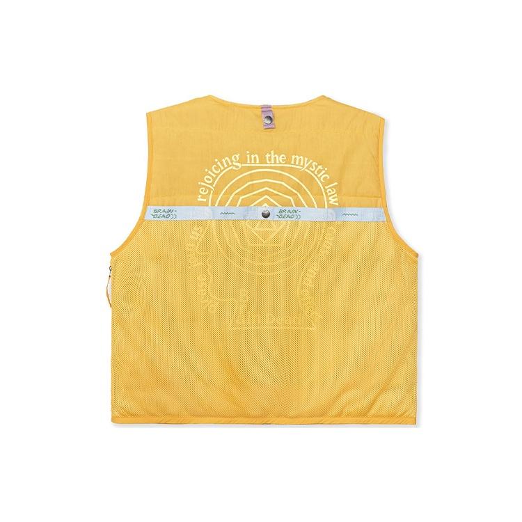 THE NORTH FACE X Brain Dead Puffer Vest 'Yellow' Men's 52BT-70M