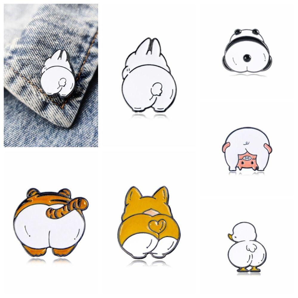 Брошь в виде панды из цинкового сплава с изображением животных, милых детей