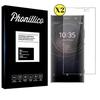 Screen Protector Glass Film - Phonillico® - Sony Xperia XA2 - Pack of 2 - Tempered Glass - Scratch Resistant