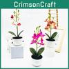 Phalaenopsis Simulated Potted Artificial Artificial Flower Desktop Ornament