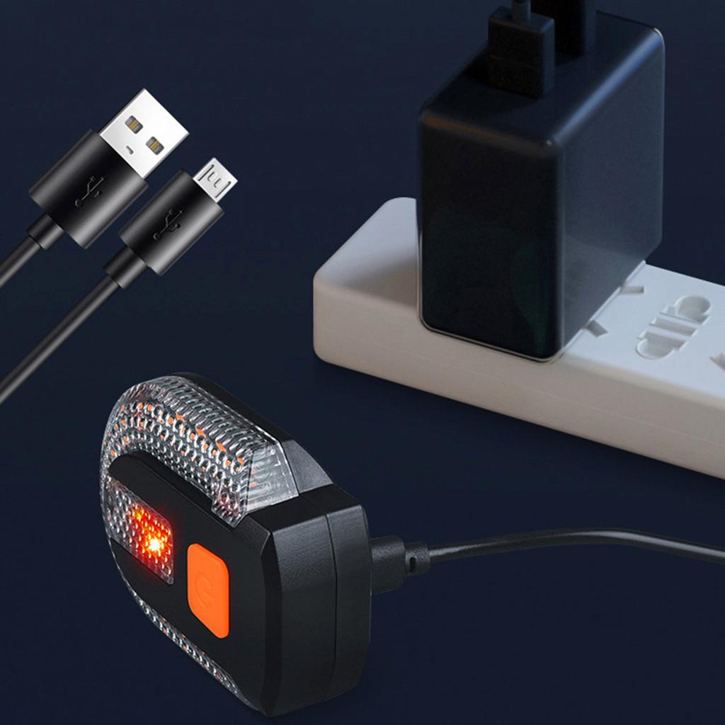 Bike Turn Signal Lights Rechargeable Led Turn Rear Lights Waterproof Bike Warning Lamps with Remote Control for Night