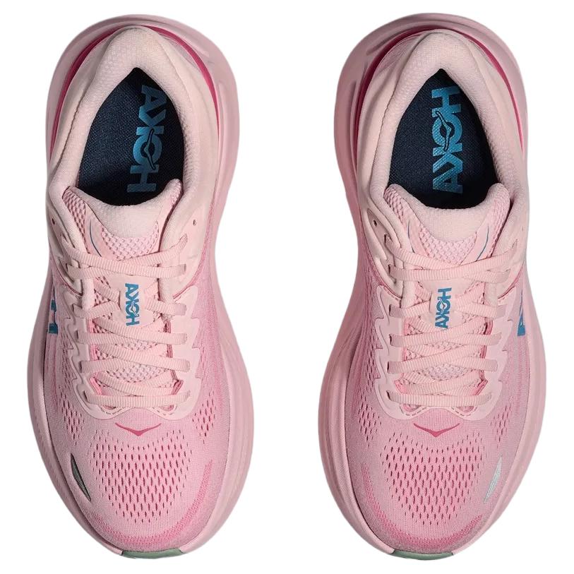 HOKA One One Bondi 9 износостойкие дышащие кроссовки для бега на длинные дистанции женские розовые 1162014-RSTP