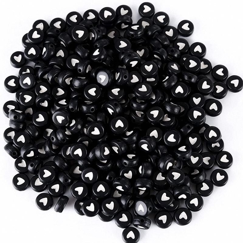 Акриловые цветные бусины в форме персикового сердца 4x7 мм, круглые бусины в форме сердца для DIY ювелирных аксессуаров