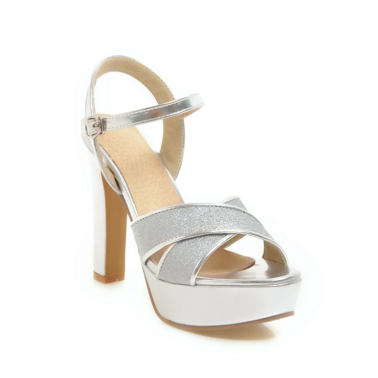 Женские босоножки на высоком каблуке, пикантные непромокаемые босоножки на платформе в европейском и американском стиле, босоножки с открытым носком на толстом каблуке, большая женская обувь