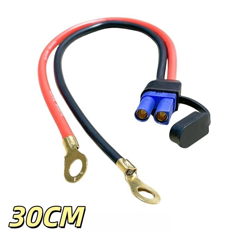 100 Вт Ec5 Провода для аварийного запуска мотоцикла Высокомощный 10AWG Силиконовая линия Ec5 Штекер папа/мама к кабелю подключения с клеммой типа O