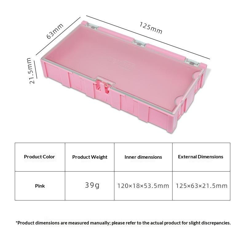 5 шт. Соединяемый Мини-контейнер для электронных компонентов Съемный Органайзер для Резисторов, ИС, SMD-компонентов, Винтов, Мелких Аппаратных Деталей