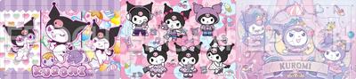 Epoch [Панорама Шаг Аполлона] 24-213 Sanrio Kuromi 182432 детали, Шаг вперед с 3 пазлами, Детский пазл с подложкой, Возраст 5 лет и старше, Игрушка, ST Mark