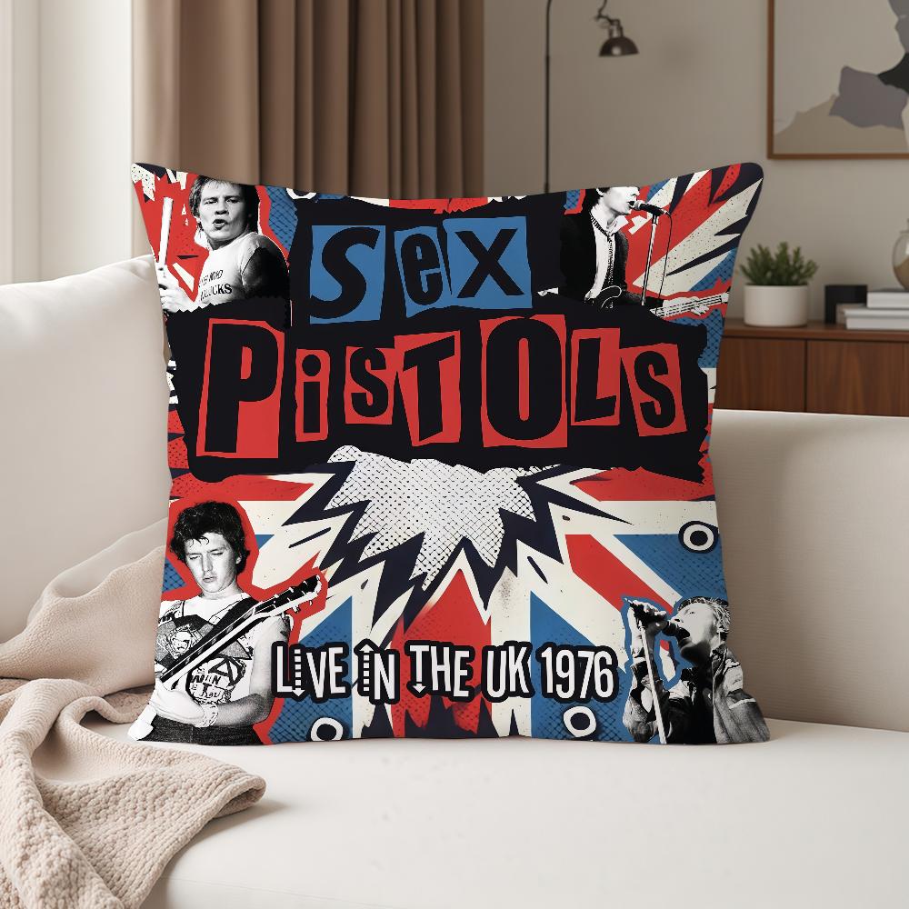 Band Sex P-Pistols-S Pillow Case Suitable For Bedrooms Living Rooms Cars Home Decoration