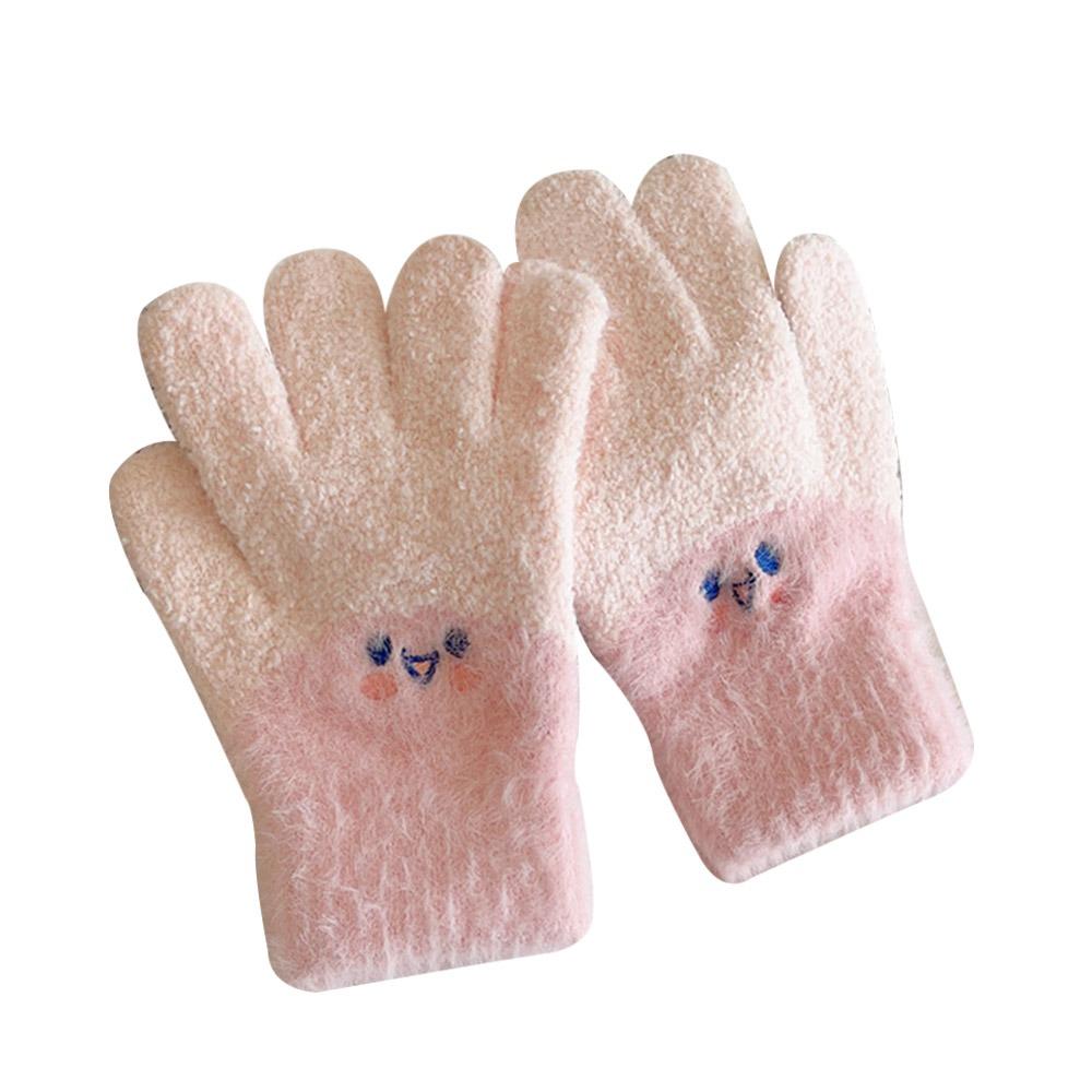 Coldproof Kids Winter Gloves Windproof Baby Gloves Cute Children Mittens for 7-15 Years Old Toddler