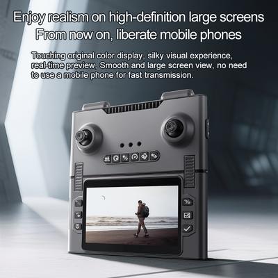 Новый дрон 2025 года с 4K двойной камерой, профессиональный видеодрон, квадрокоптер с интеллектуальным обходом препятствий 360 градусов для подарка, дрон