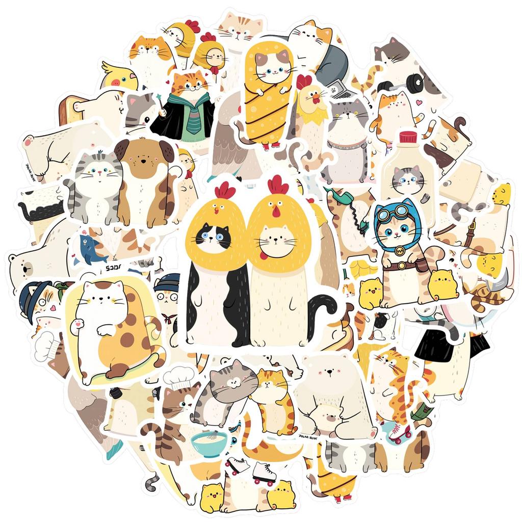 35pcs-100pcs Playful Humor Stickers Whimsical Daily Life  Stickers  Stickers For DIY Phone Laptop Scrapbook Bike