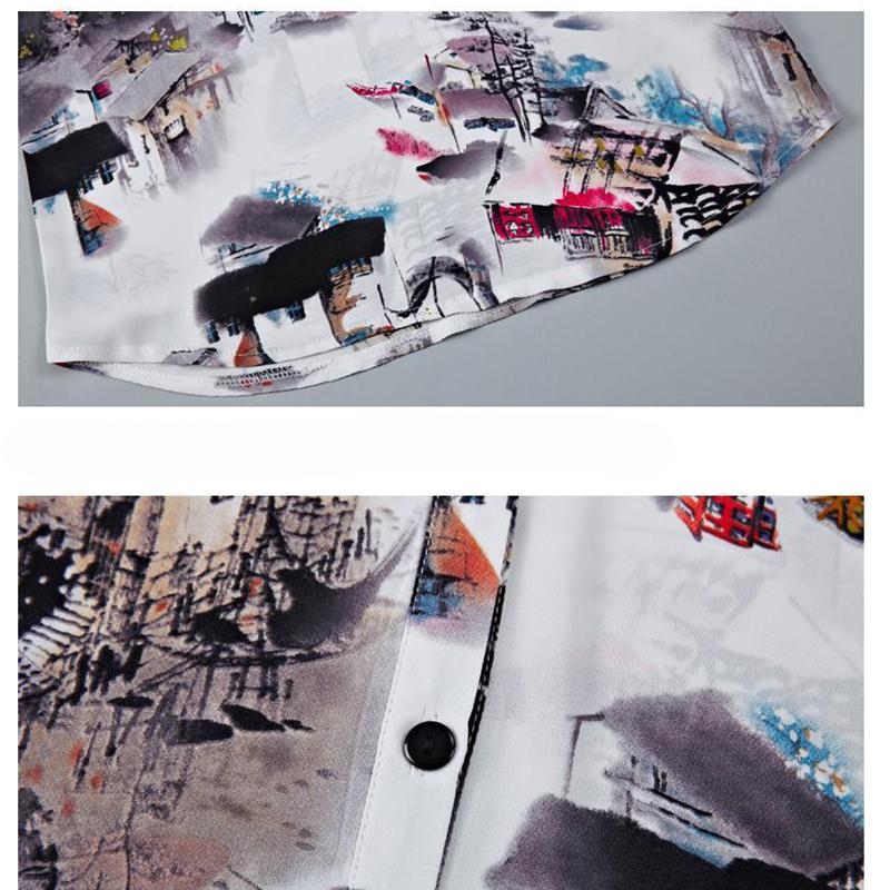 Рубашки женские повседневные с коротким рукавом и принтом в стиле темперамент, летние топы, элегантные облегающие свободные блузки, женские рубашки с отложным воротником для офиса, новинка 26528