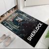 Custom Name Sherlock Printed Carpet, Rug for Office Chair Living Room Bedroom Kitchen Room Decor Gifts.