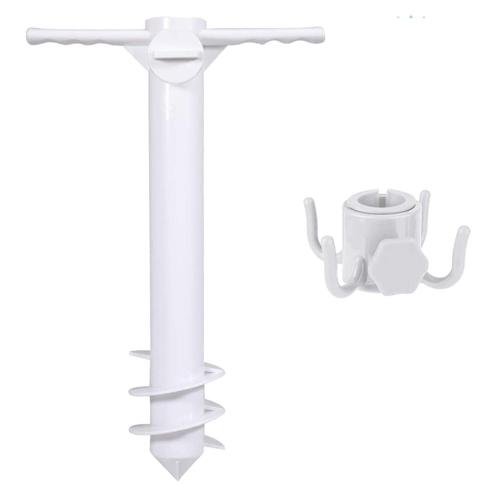 3/5 Спиральные вставки для спиц Зонт-спираль Штекер Регулируемый шип Бур Держатель Ветрозащитная база для зонта Зубья для песка почвы травы