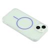 For iPhone 15 Magnetic Case Acrylic TPU Clear Phone Back Cover