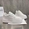 Genuine Leather Casual Shoes Woman Platform Sneakers Summer Trainers Round Toe Women Vulcanize Shoes White Sneakers Chunky Shoes
