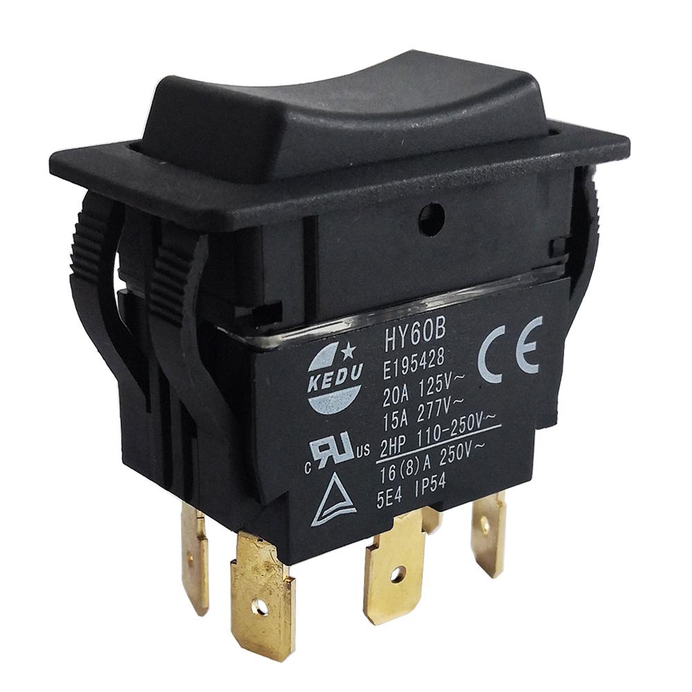 KEDU HY60E HY60B Push Button Switch ON-OFF ON-OFF-ON Industrial Electric Tool Pushbutton Switches for Machine Tool Equipment