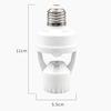 AC 85-265V PIR Motion Sensor Lamp Head Base E27 Socket Bulb Holder Converter Human Induction Detector Adjustable Delay Time