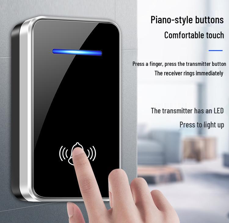 International Wireless Multi-Plug Doorbell: EU/US/UK/AU-Ready with 433 MHz Range
