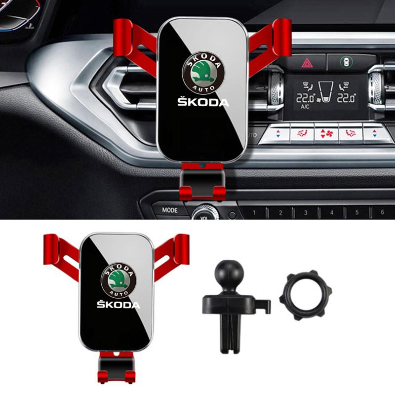 dclaq2 Car Phone Holder Stand Gravity Sensor Universal For Skoda octavia 2 a7 a5 rapid fabia yeti superb SCALA citigo virs Accessories