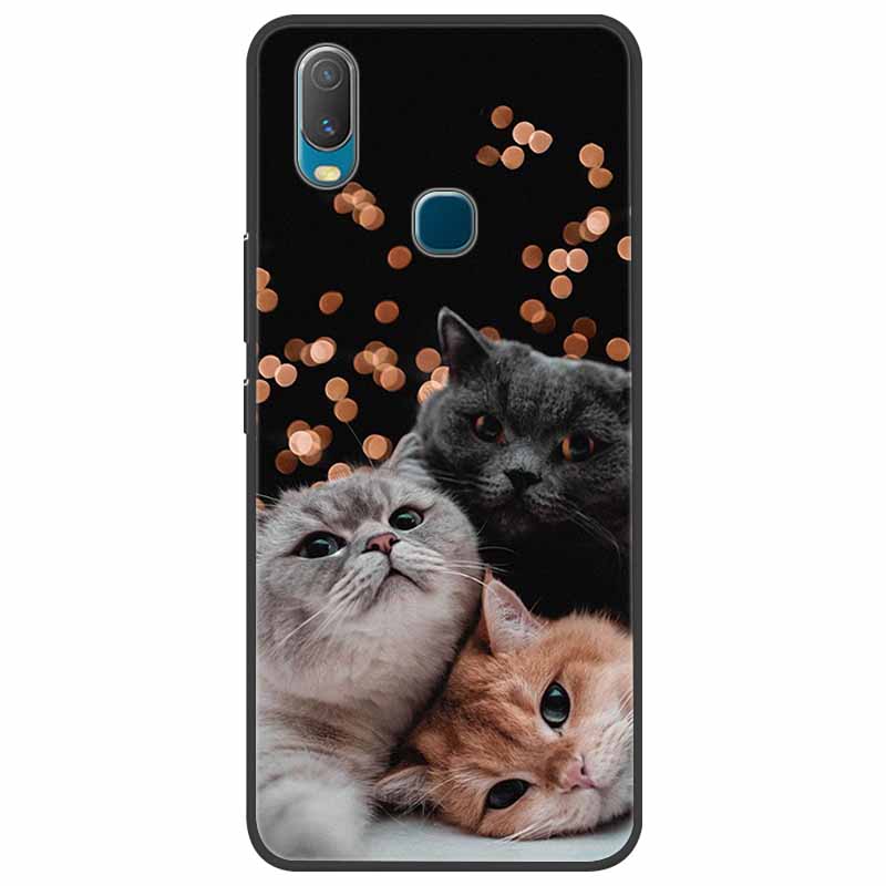 Чехол для Vivo Y11 2019 6,35" Роскошный Мягкий Силиконовый ТПУ Задняя Крышка Чехлы для Телефона для Vivo 1906 VivoY11 2019 Y 11 Защитный Новый Funda