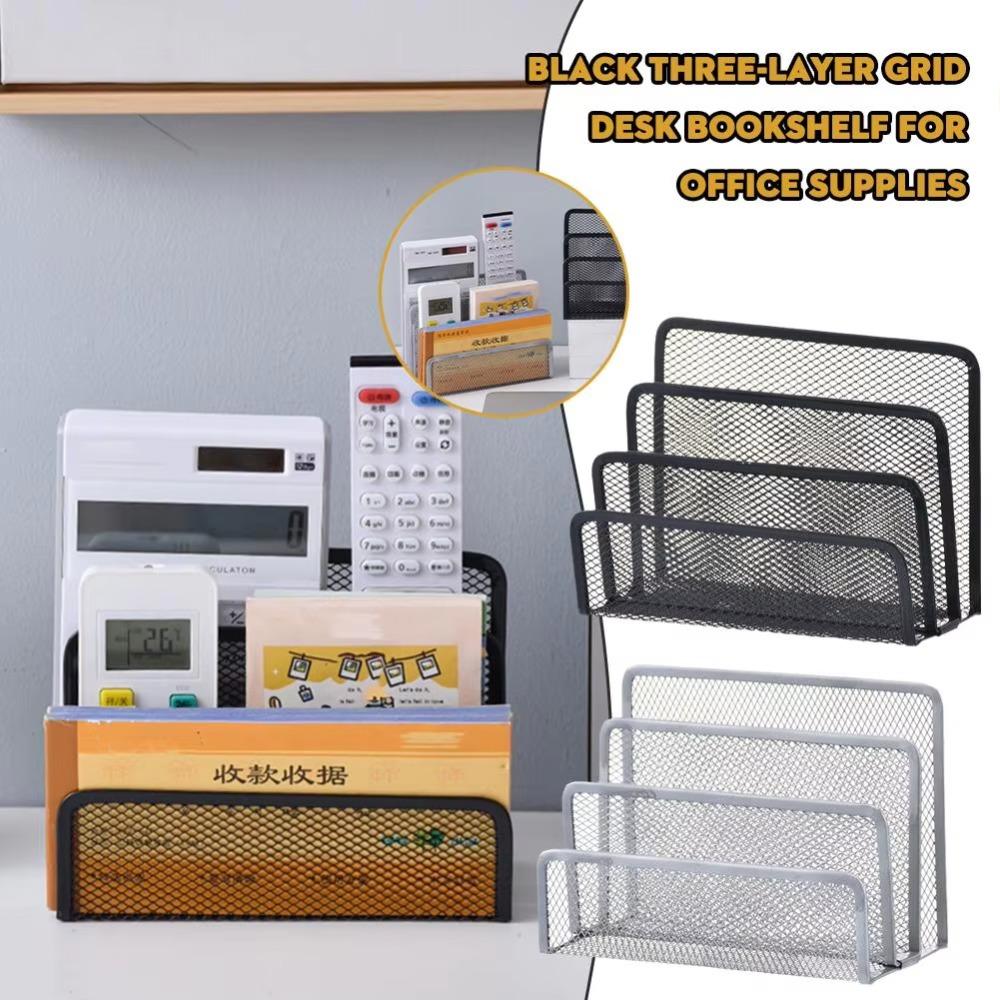 Three-layer Desk Office File Holder Multifunctional Business Document Tray Business Card File
