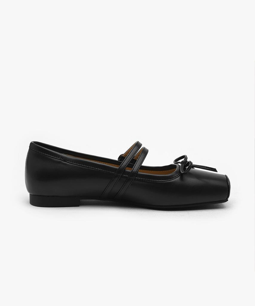 Туфли на плоской подошве Sappun Morie Ribbon Mary Jane (1см)