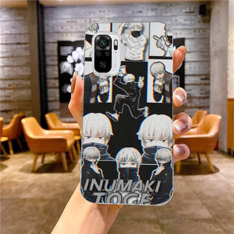 Jujutsu Kaisen Phone Case For Xiaomi 12 11T 10 9 Redmi Note 11 10 10S Pro Redmi 9 9A 8 Transparent Phone Cover