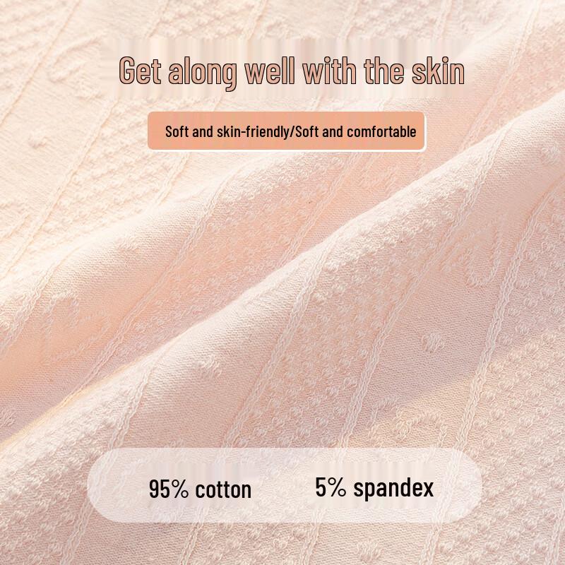 Palando Women's 7A Antibacterial Breathable Cotton Mid-Waist Briefs