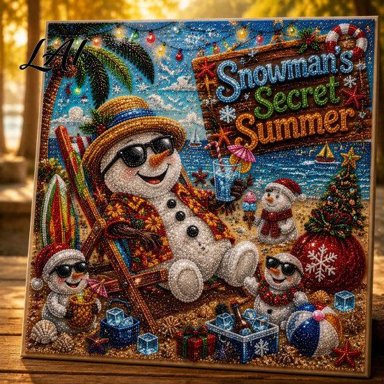 DIY Craft Sets for Adults Xmas Faux Pearl Art Kit Santa Claus Reindeer Painting Handmade Christmas Decorations Sparkling 3D Festive Wall Kit Adults