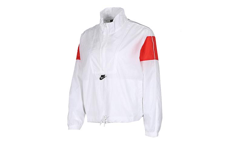 Nike Куртки Унисекс Белый Красный Воротник-стойка Умеренный Другое CJ2362-100
