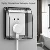 Universal 86 Type Wall Socket Waterproof Box Transparent Plate Switch Protection Cover Household Electrical Socket Accessories