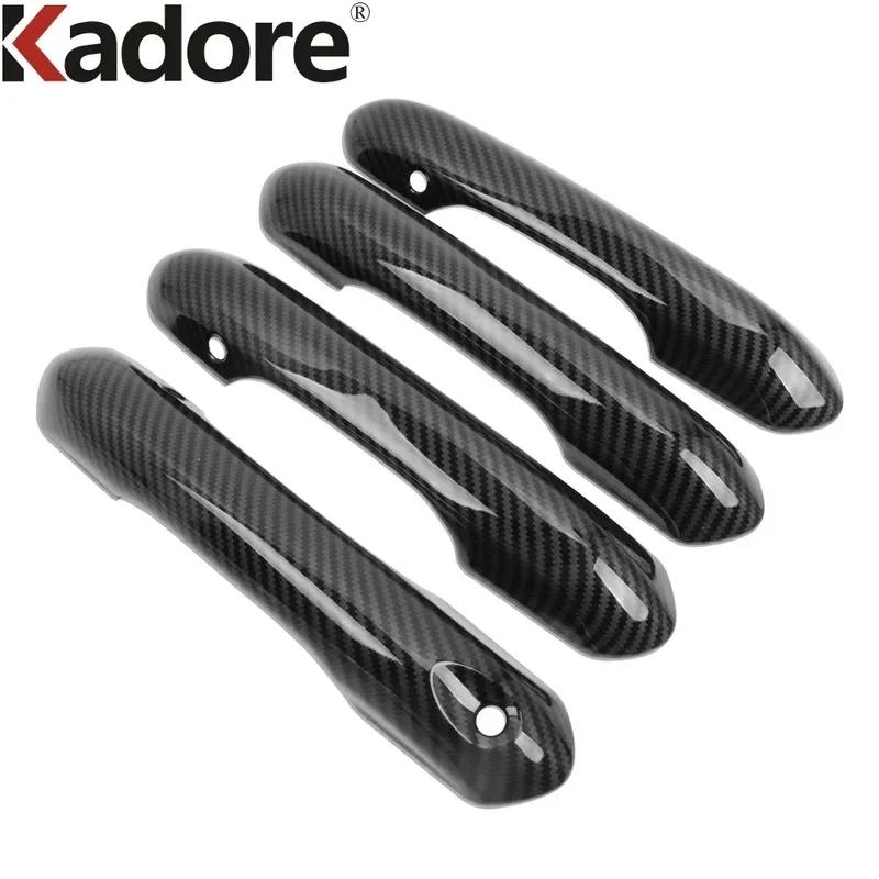 Door Handle Cover Trim For Ford Explorer - 2024 Carbon Fiber Car Side Door Handle Bowl Cup Covers Frame Accessories