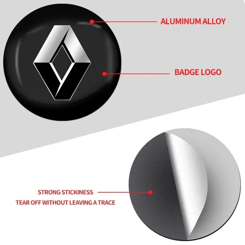 4Pcs 56mm Car Wheel Center Hub Caps Logo Sticker For Renault Trafic Clio Laguna 2 Megane 2 3 Duster Logan Captur koleos T111