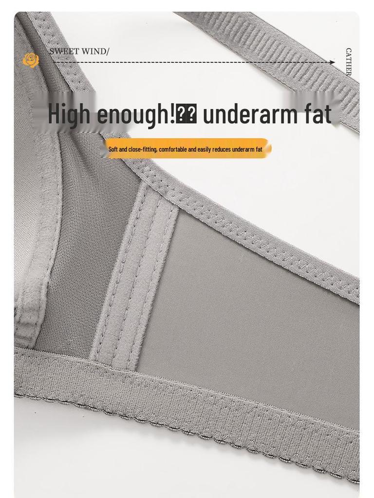 Wirefree Plus Size Anti-Sagging Support Bra for Mature Women