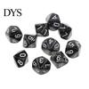10 шт. Многогранные кубики D10 однотонные для ролевой игры TRPG, реквизит для вечеринки, подарок