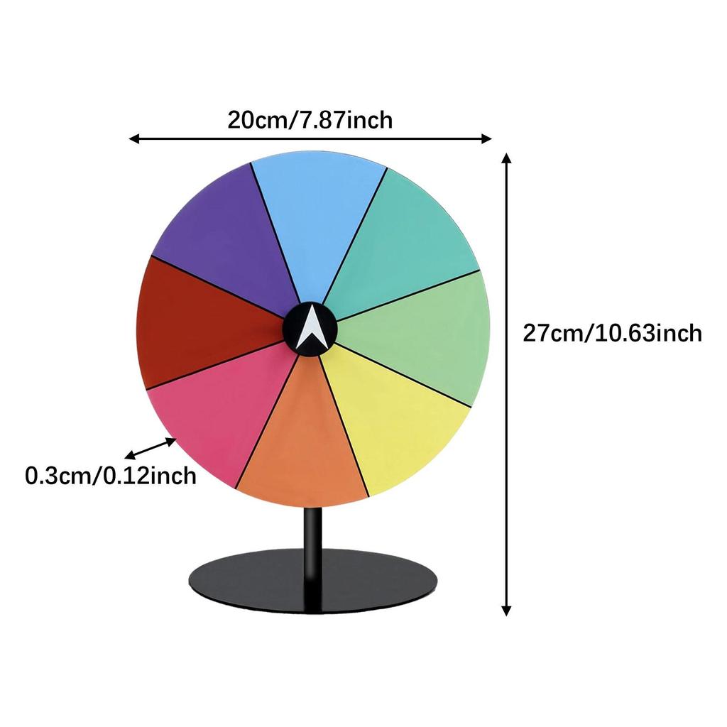 Настольный поворотный стол для призов Гладкая поверхность со стабильной подставкой Колесо фортуны для обучающей игры Супермаркеты Собрания Паб Карнавал