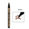 Graffiti Chrome Mirror Marker Pen Gold Silver Touch Up Marker Effective Reflective Paint Pen  Car