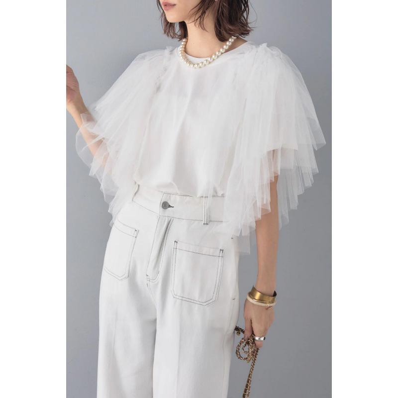 Женская хлопковая сетчатая футболка с коротким рукавом