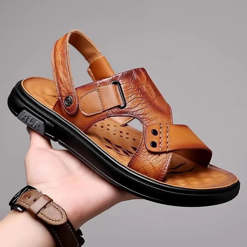 Сандалии для ежедневного использования, пляжная обувь для мужчин, нескользящая, стильная, новое поступление, дешевая распродажа, корейский стиль, удобная распродажа, роскошь HV