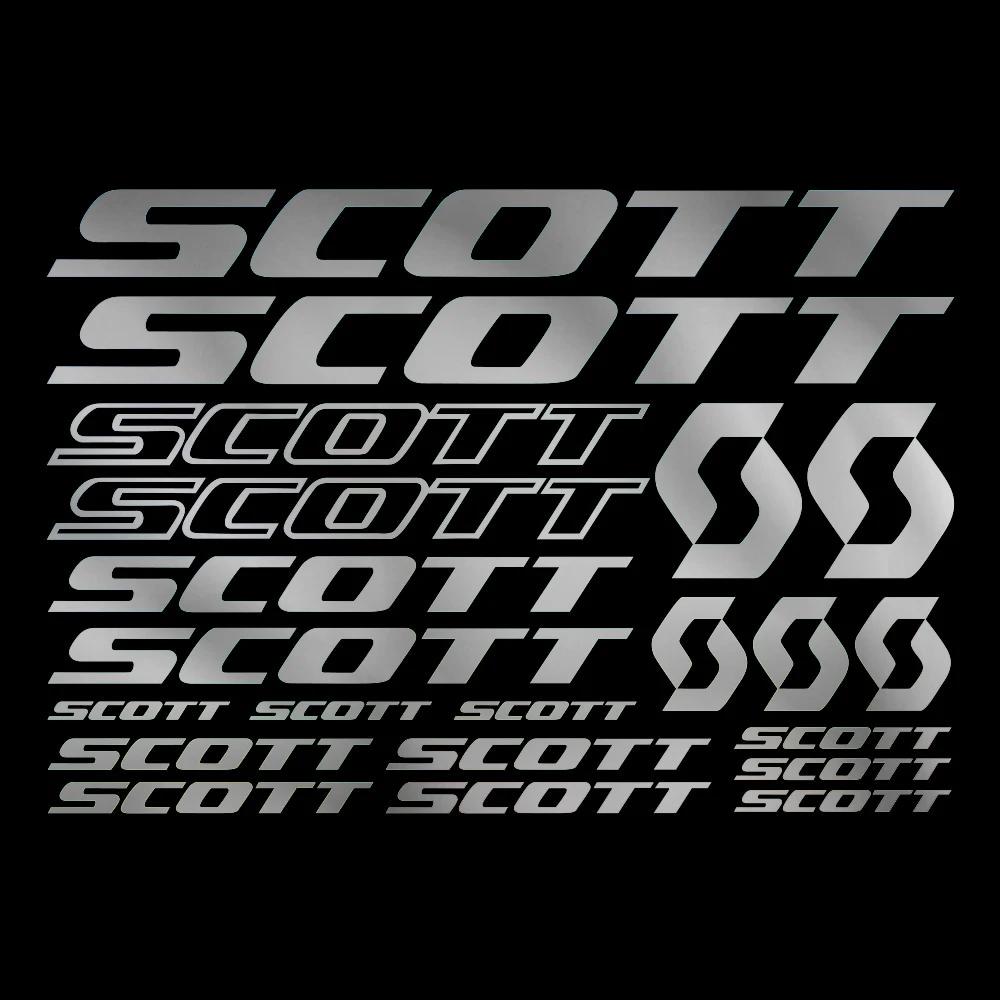 30 см 21 шт. Для рамы велосипеда Scott Наклейки Декали Лист Велосипед Велоспорт Продукты Аксессуары Чехол для автомобиля Царапины Индивидуальность ПВХ