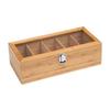 Portable Tea Packet Box Bamboo Teabag Holder Portable Tea bag Storage Box  Home Office Spices